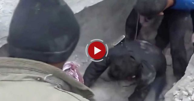 These Men Are Digging Through Tons Of Stone. 