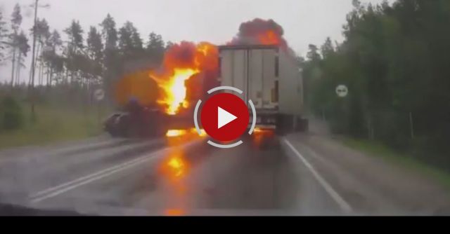 Out Of Control Tanker Explodes
