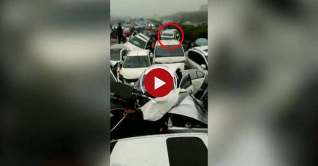 China: 20-car Pileup On A Highway Section