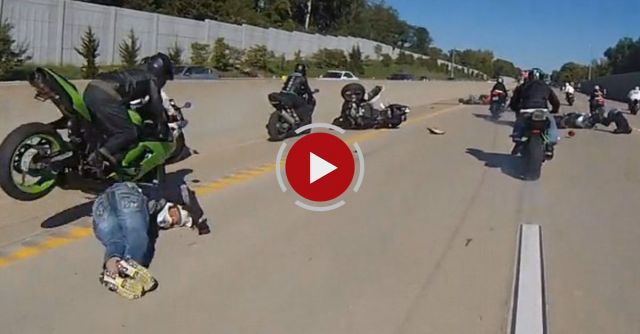 Insane Motorcycle Accident 
