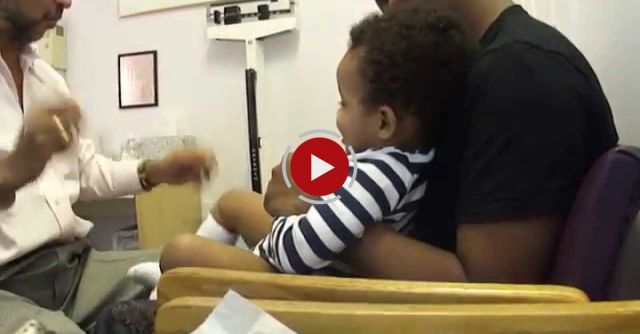 Baby Laughing While Getting Shots