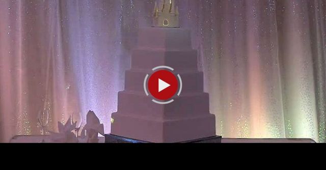 Interactive Wedding Cake Projection Mapped From Disney Fairytale Weddings