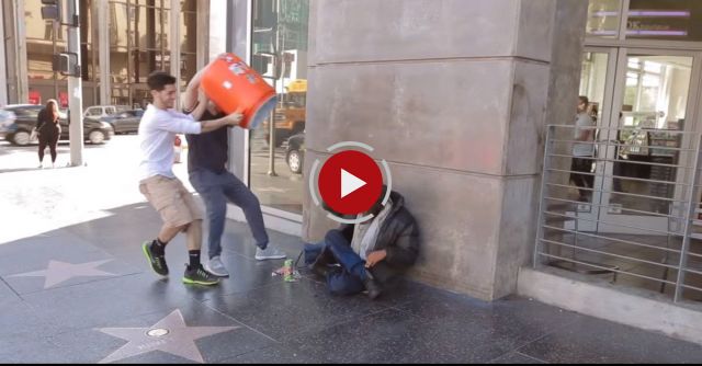 These Men Poured A Water Cooler On Homeless People But It’s Not What You Think
