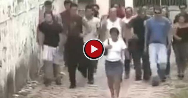 Girl By A Gang Prank