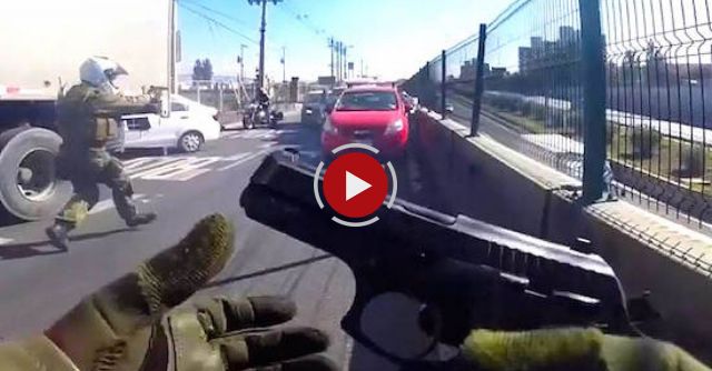 Bodycam Shows Wild Chilean Police Car Chase