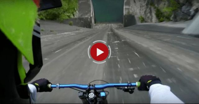 Insane Guy Rides Down A 200-Foot Dam