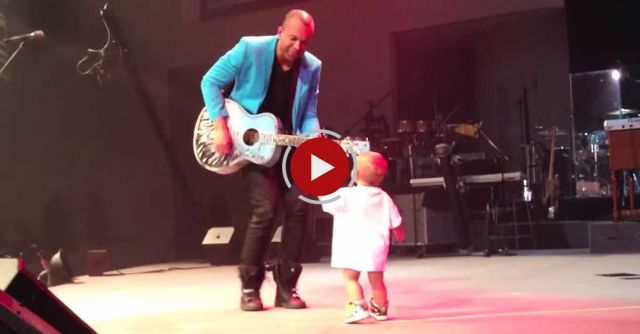 Adorable Baby Crashes Daddy's Concert
