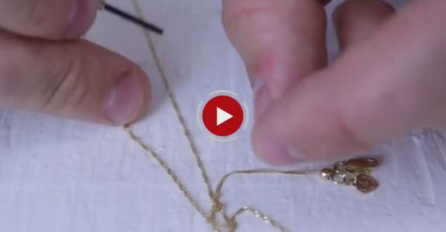 How To Untangle/Unknot Gold Chains Easy