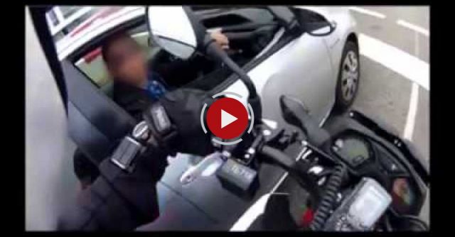 Undercover Motorcycle Cop Pulling Over Phone Users