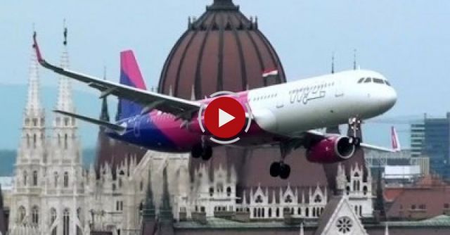 WizzAir Airbus A-321 Low Pass At Nagy Futam 2016, Budapest