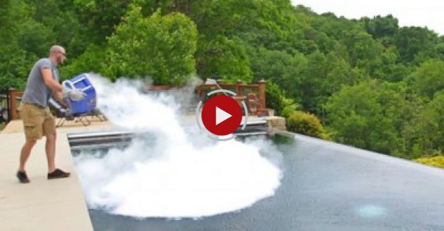 What Happens If You Drop 30 Lb Of Dry Ice In POOL