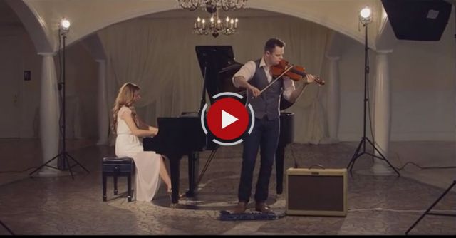 Hallelujah - Violin Looping Cover - ONE TAKE (by Rob Landes And Aubry Pitcher)