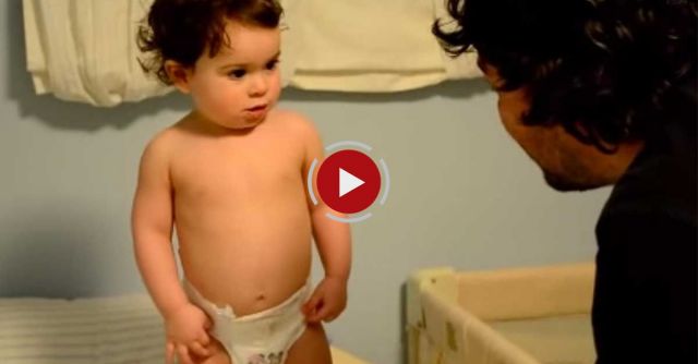 Baby Arguing With Her Dad