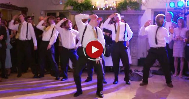 Brian's Surprise Justin Bieber Wedding Dance For Emily