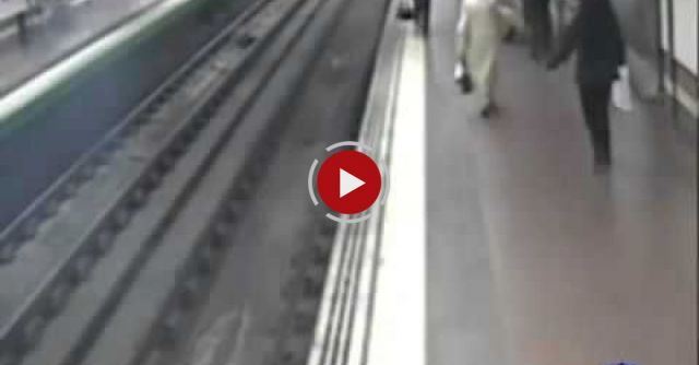 Man (almost) Run Over By Train. Hero Saves His Life.