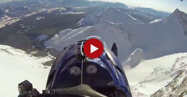Snowmobile BASE Jump