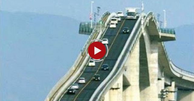 Japan's Crazy 'rollercoaster Bridge' Eshima Ohashi