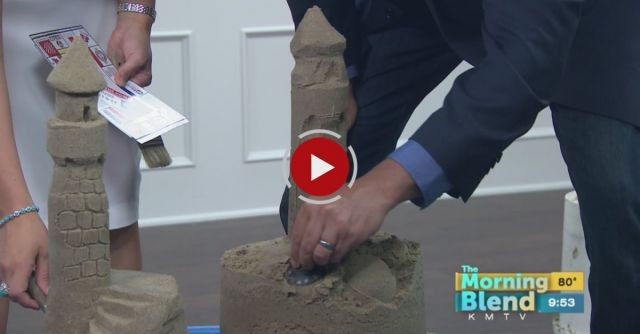 Live TV Blooper: Sand Sculpting Mishap