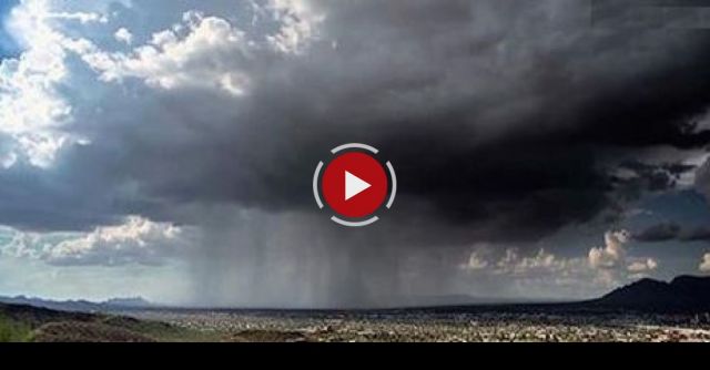 Rain Bomb: Rare 'Wet Microburst’ Caught On Camera In Stunning Timelapse