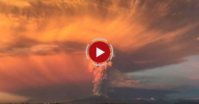 Terrifying Volcano Eruption In Chile