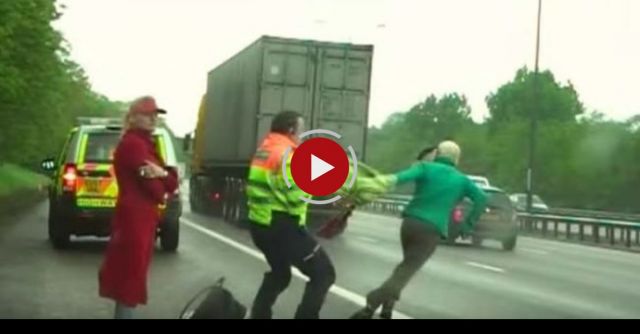 Two Swedish Twins Attempt Suicide On Camera After Being Questioned At Roadside By Police.