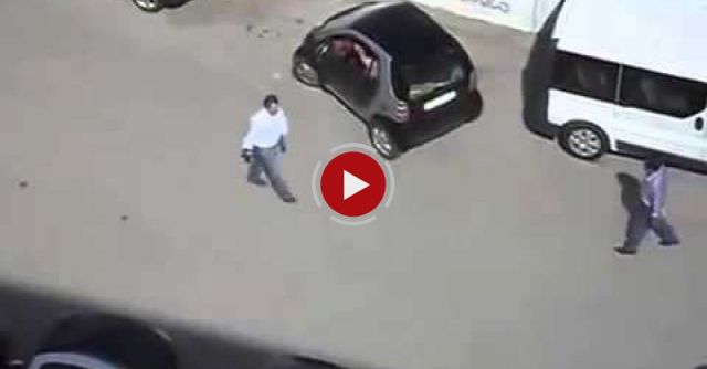 Woman Is Parking Her SMART Car  :-D