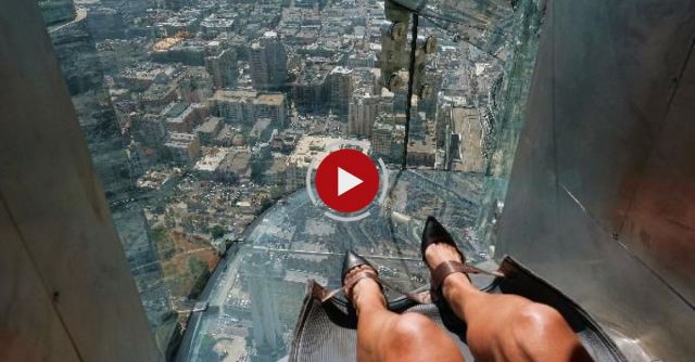 AP Reporter Takes Trip On 1,000-foot Glass Slide