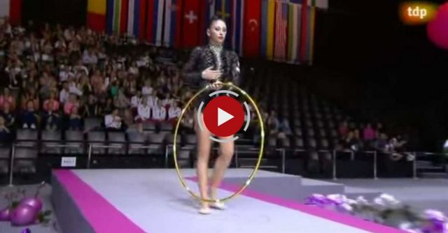 Daria Kondakova Competes In The World Rhythmic Gymnastics Championships