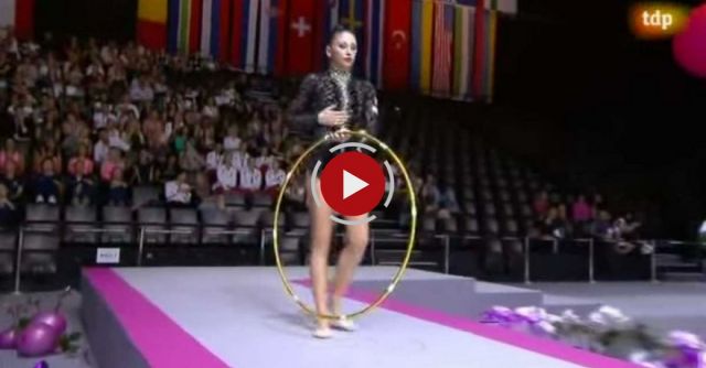 Daria Kondakova Competes In The World Rhythmic Gymnastics Championships
