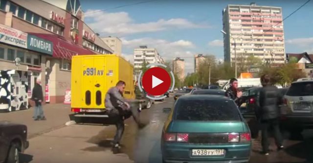 Russian Road Rage With Unexpected Turn Of Events