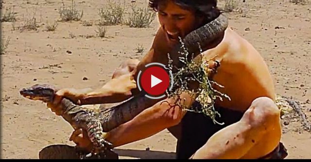 Big Lizard Claws Man (Painful To Watch)