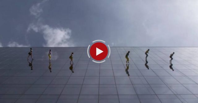 Six dancers on a breathtaking stage --- Their stunts are spectacular!