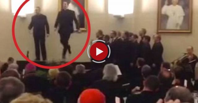 Here's how two seminarians light up the stage of a quiet religious event in rome!