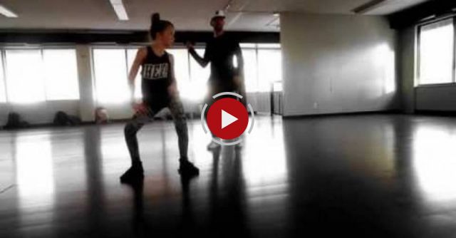 This 11 year old girl dances with a crazy determination, better than Nicki Minaj!!