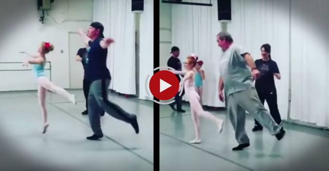 These adorable dads and daughters can ballet dance with the best of them