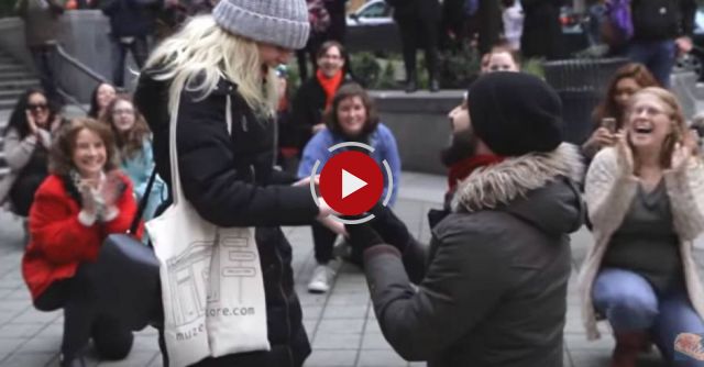 Incredible 'Can't stop the feeling’ flash mob turns into an adorable proposal