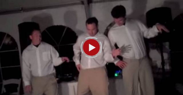 A new husband knew how to impress his bride on the dance floor, just wait...