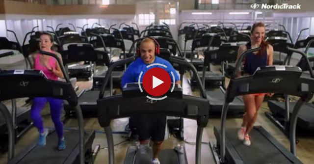 They filled a giant room with treadmills and performed a dance you just gotta see