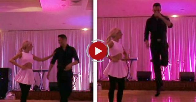 They stepped onto the floor for their first dance, but you'll never guess what they did