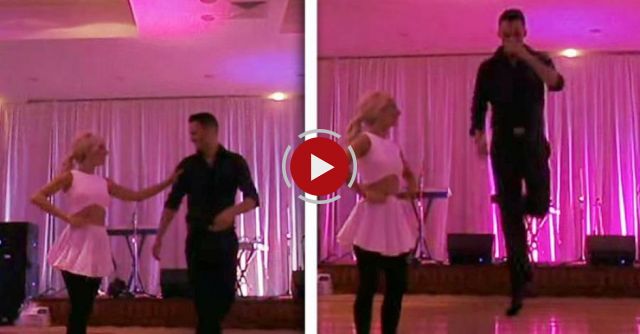 They stepped onto the floor for their first dance, but you'll never guess what they did