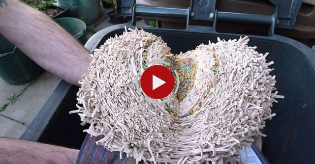 Cutting An Elastic Band Ball In Half